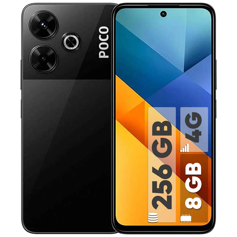 Poco M6-8-256-Black پوکو M6 مشکی